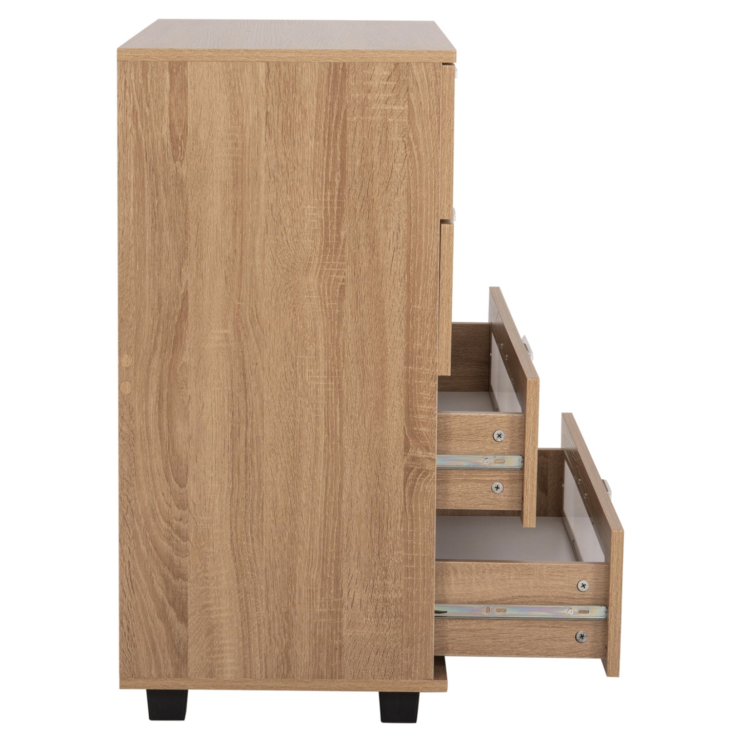 Chest Of Drawers Thorgan Hm9880.01 Melamine In Sonama-4 Drawers 80Χ40Χ83hcm.