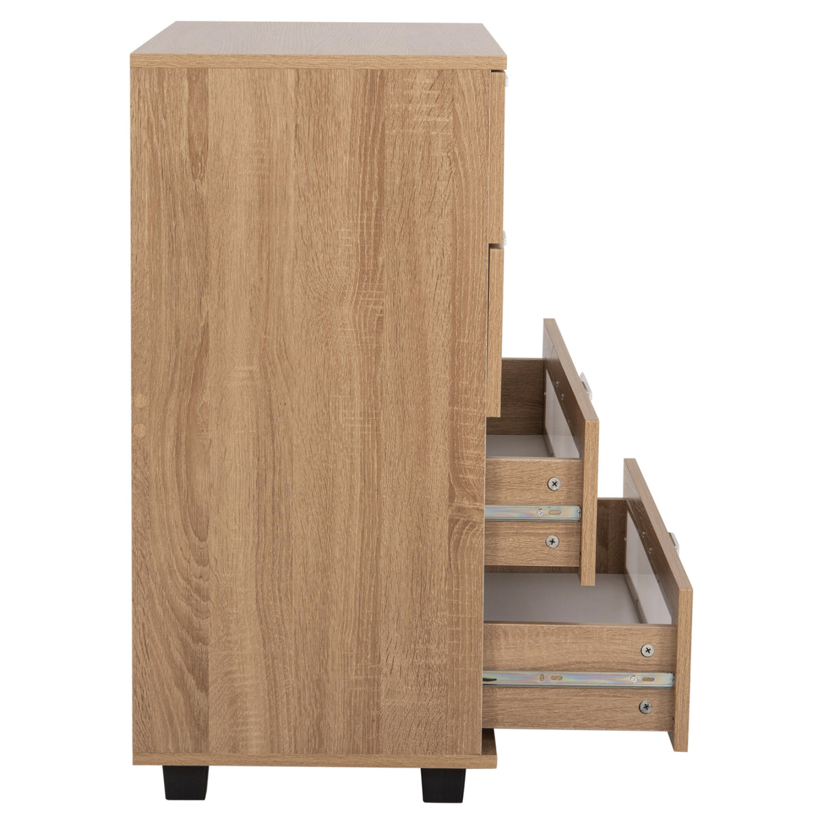 Chest Of Drawers Thorgan Hm9880.01 Melamine In Sonama-4 Drawers 80Χ40Χ83hcm.
