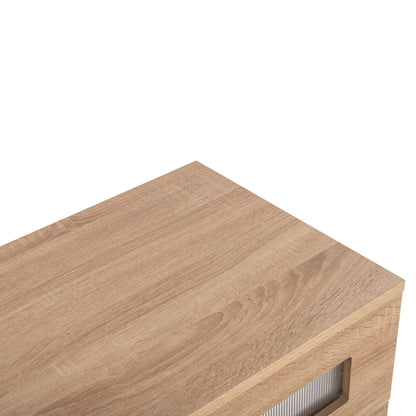Chest Of Drawers Thorgan Hm9880.01 Melamine In Sonama-4 Drawers 80Χ40Χ83hcm.