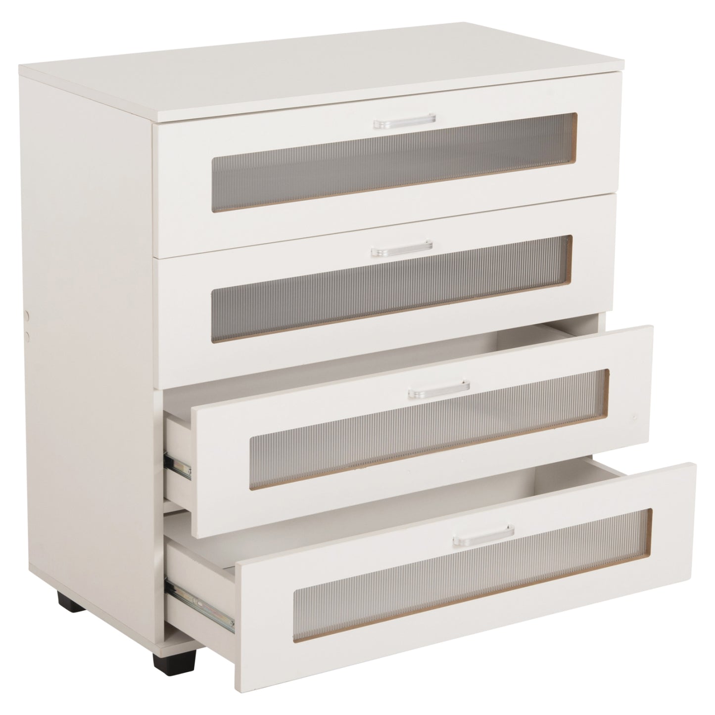 Chest Of Drawers Thorgan Hm9880.03 Melamine In White-4 Drawers 80Χ40Χ83hcm.