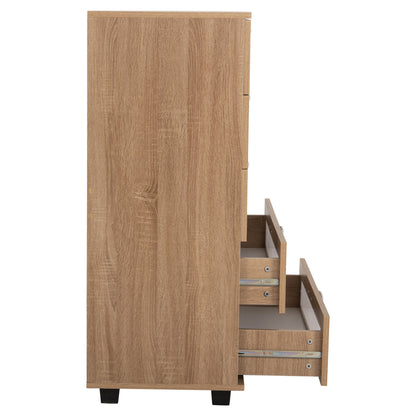 Chest Of Drawers Thorgan Hm9881.01 Melamine In Sonama-5 Drawers 80Χ40Χ100hcm.