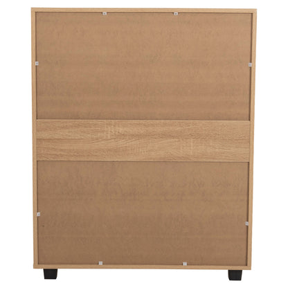 Chest Of Drawers Thorgan Hm9881.01 Melamine In Sonama-5 Drawers 80Χ40Χ100hcm.