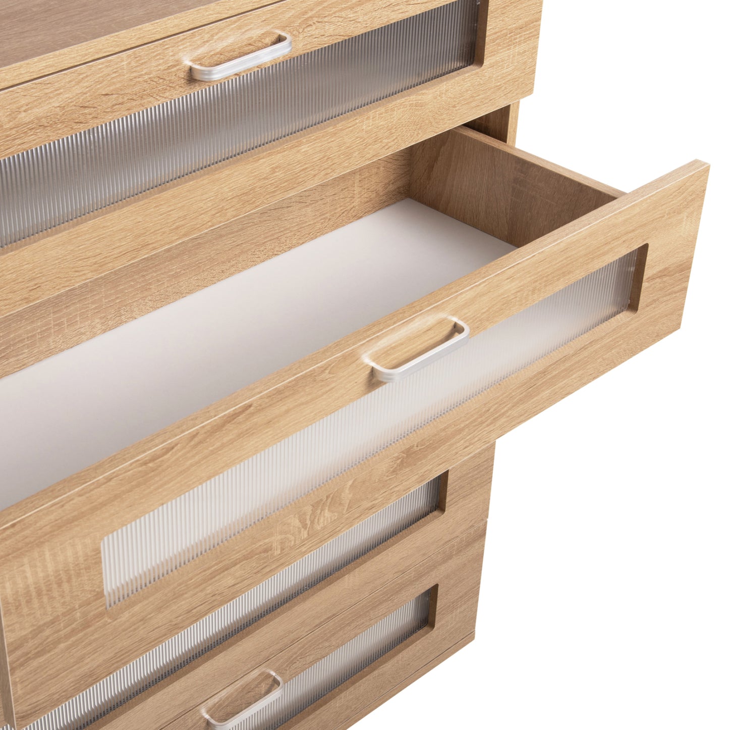 Chest Of Drawers Thorgan Hm9881.01 Melamine In Sonama-5 Drawers 80Χ40Χ100hcm.