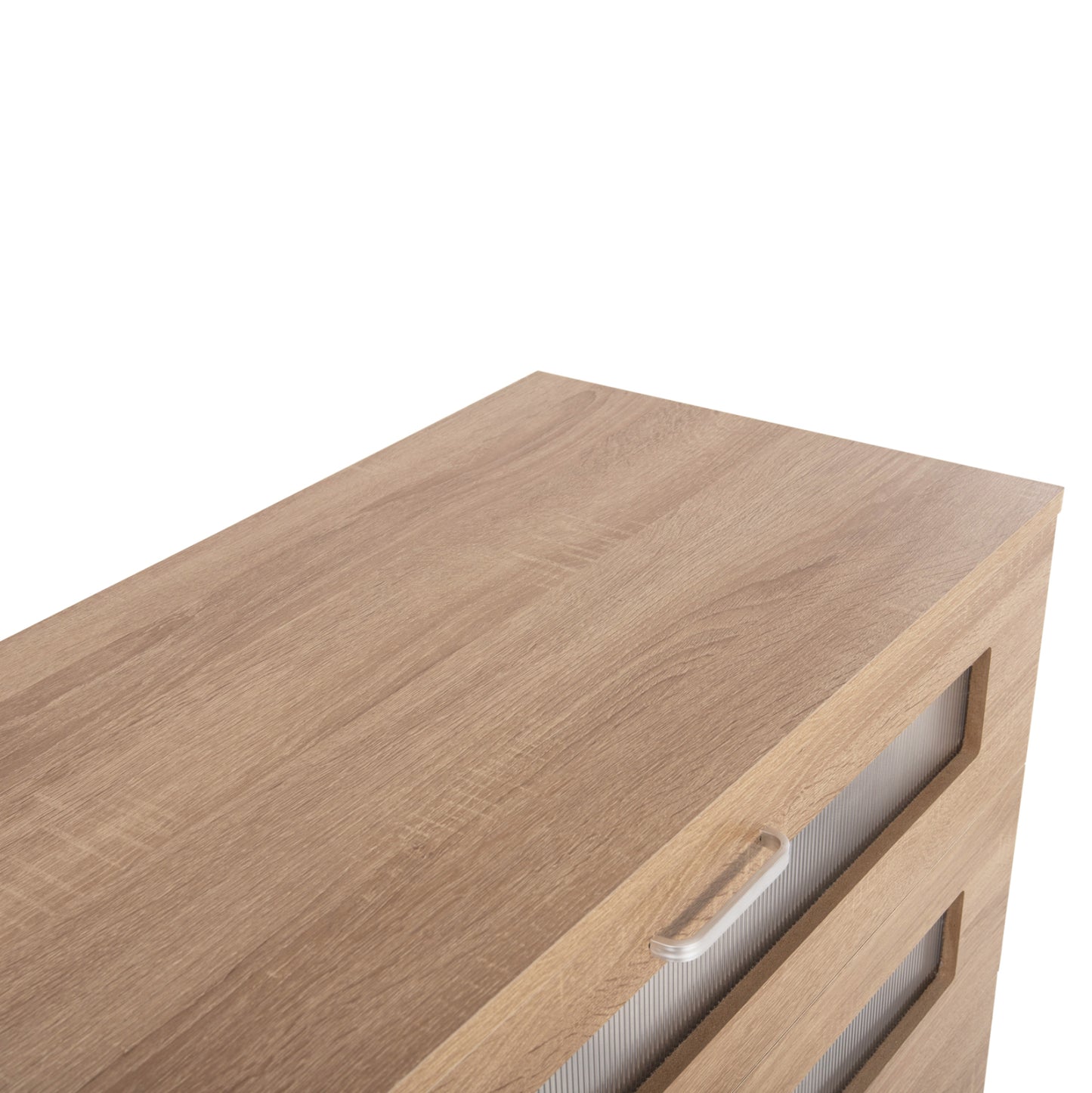 Chest Of Drawers Thorgan Hm9881.01 Melamine In Sonama-5 Drawers 80Χ40Χ100hcm.