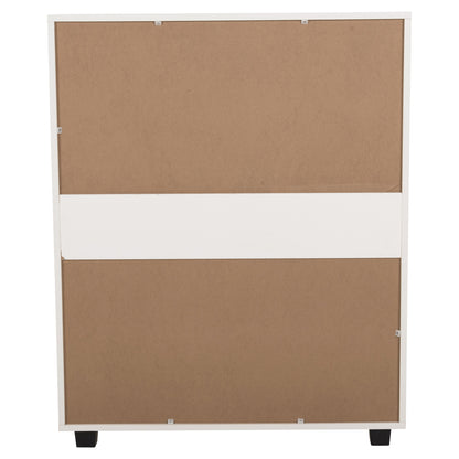 Chest Of Drawers Thorgan Hm9881.03 Melamine In White-5 Drawers 80Χ40Χ100hcm.