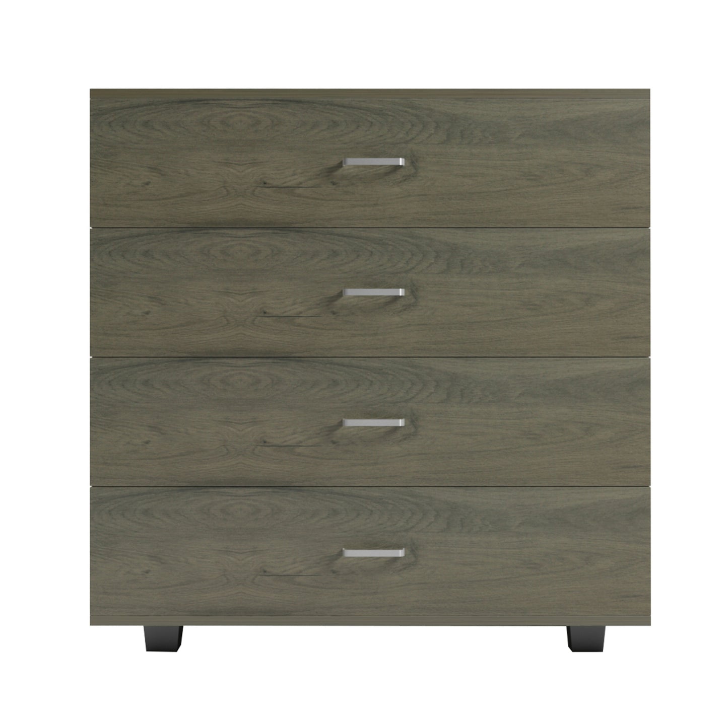 Chest Of Drawers Thorg Hm8996.05 4-drawer Melamine In Dark Olive 80x40x83hcm.