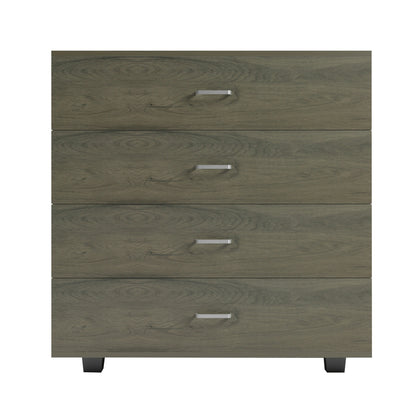 Chest Of Drawers Thorg Hm8996.05 4-drawer Melamine In Dark Olive 80x40x83hcm.
