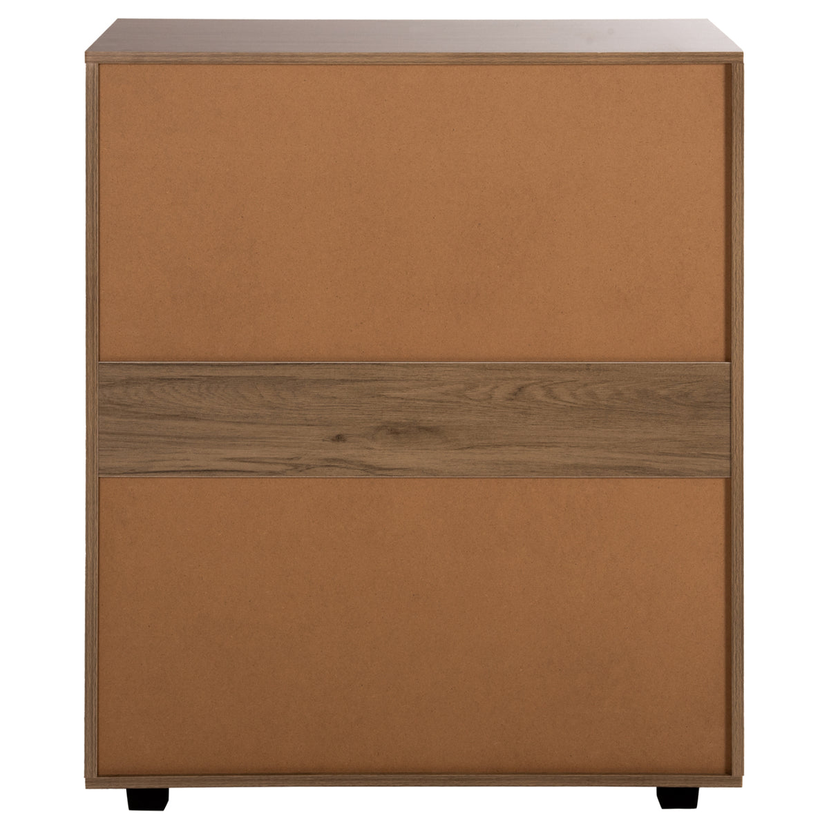 Chest Of Drawers Thorg Hm8996.05 4-drawer Melamine In Natural Wood 80x40x83hcm.