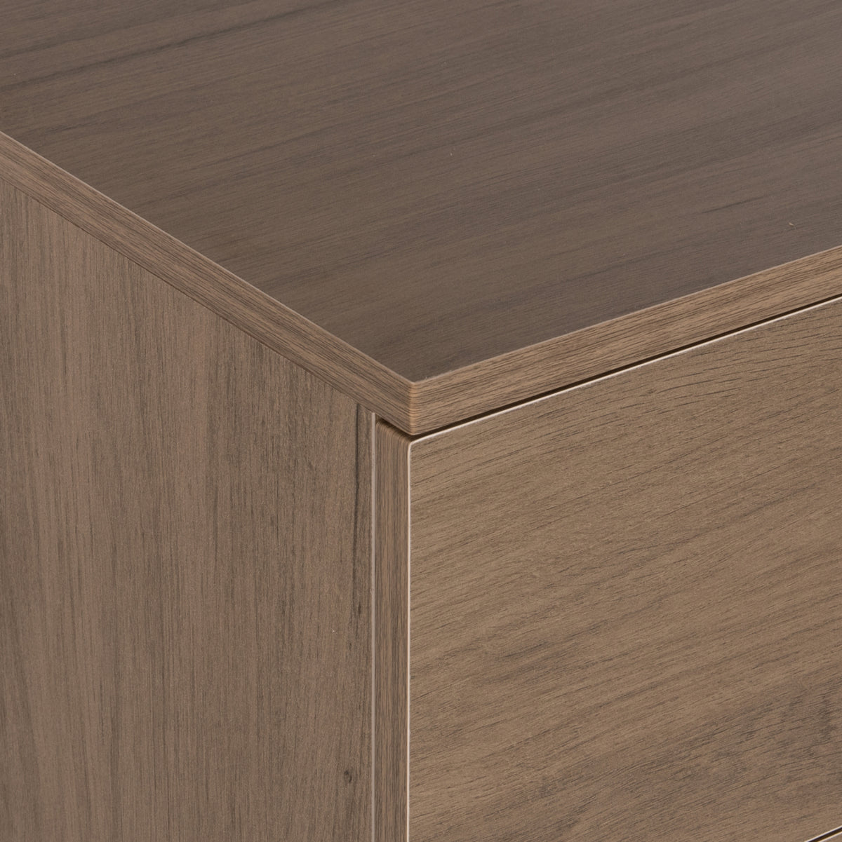 Chest Of Drawers Thorg Hm8996.05 4-drawer Melamine In Natural Wood 80x40x83hcm.
