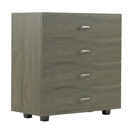 Chest Of Drawers Thorg Hm8996.05 4-drawer Melamine In Dark Olive 80x40x83hcm.