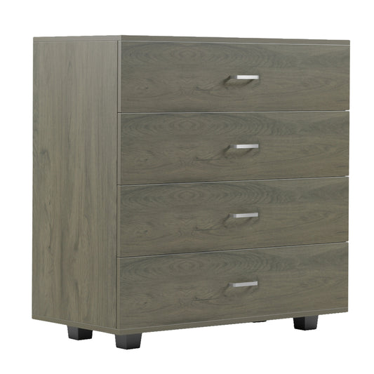 Chest Of Drawers Thorg Hm8996.05 4-drawer Melamine In Dark Olive 80x40x83hcm.