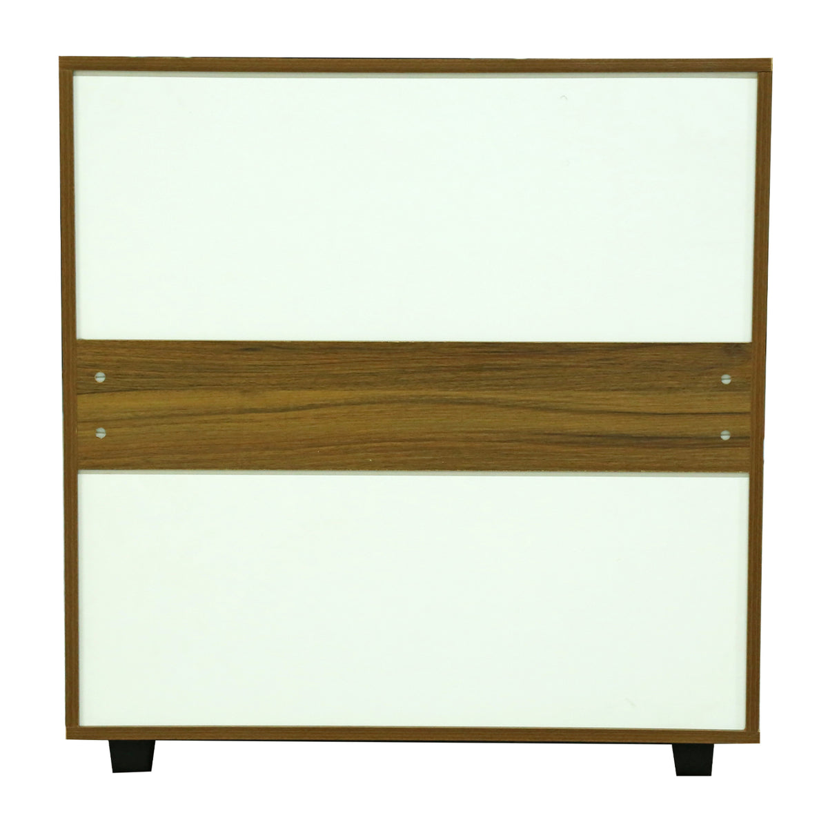 Chest Of 4 Drawers Thorg Hm8996.02 Melamine In Walnut 80x40x83hcm.