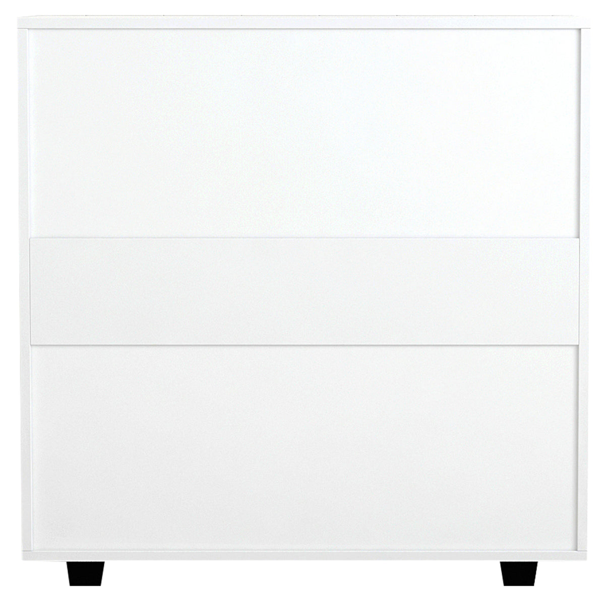 Chest Of 4 Drawers Thorg Hm8996.03 Melamine In White 80x40x83hcm.