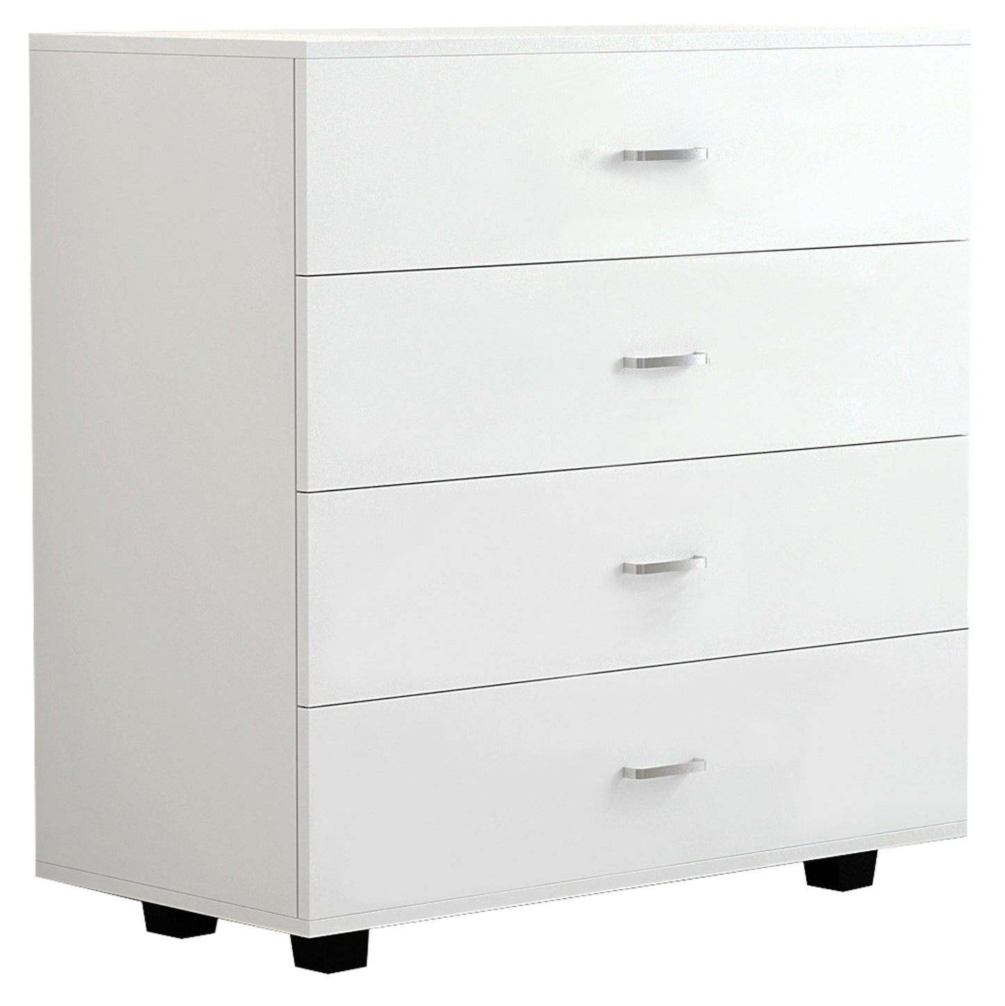 Hm8996.03 4-drawer Cabinet Thorg, White, Melamine, 80x40x83h