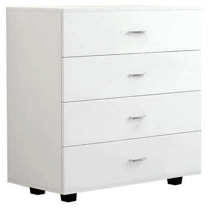 Hm8996.03 4-drawer Cabinet Thorg, White, Melamine, 80x40x83h