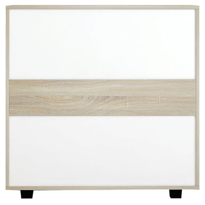 Chest Of 4 Drawers Thorg Hm8996.01 Melamine In Sonama 80x40x83hcm