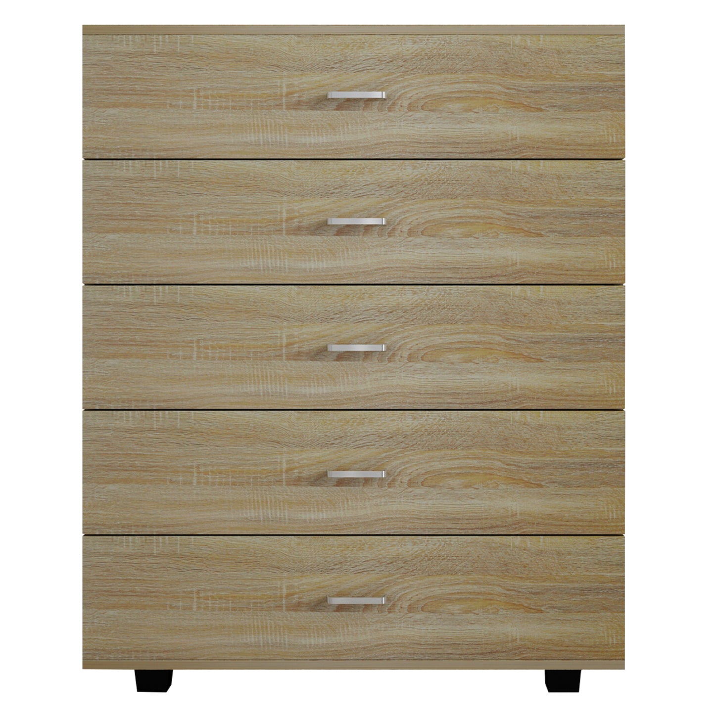Melamine Dresser Thorg Hm8995.01 With 5 Drawers In Sonama 80Χ40Χ100h Cm.