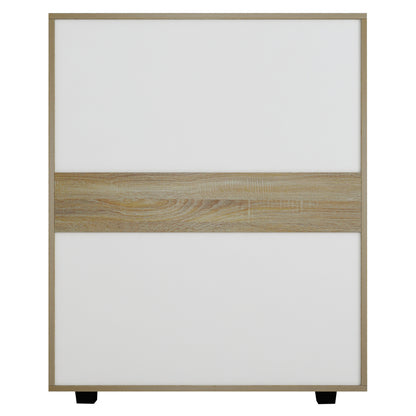 Melamine Dresser Thorg Hm8995.01 With 5 Drawers In Sonama 80Χ40Χ100h Cm.