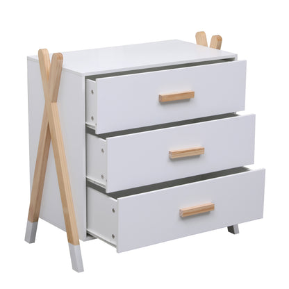 Chest Of Drawers For Kids Paschal Hm2493.03 Melamine-pine Wood 76x40x80.5hcm.