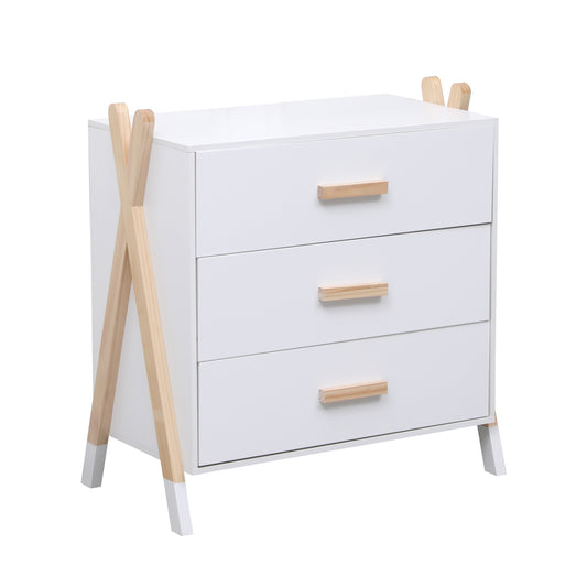 Chest Of Drawers For Kids Paschal Hm2493.03 Melamine-pine Wood 76x40x80.5hcm.