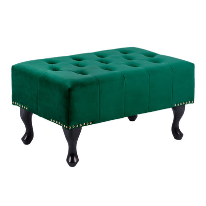 Piano Stool T.chesterfield Emma Hm226.03 Cypress Green Velvet-black Legs 80x45x40hcm.