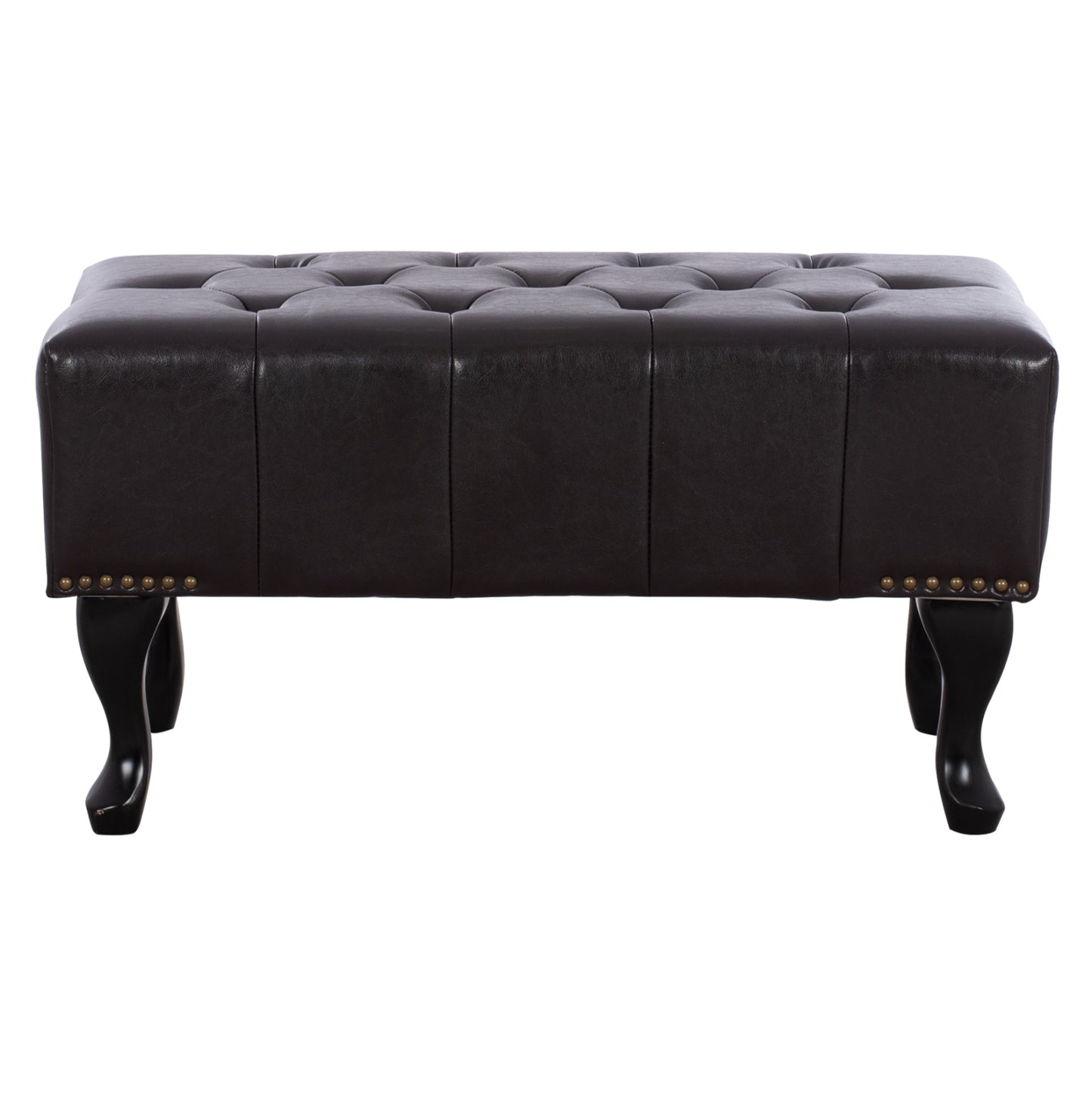 Piano Stool T.chesterfield Emma Hm226.01 Pu Dark Brown 80x44x39hcm