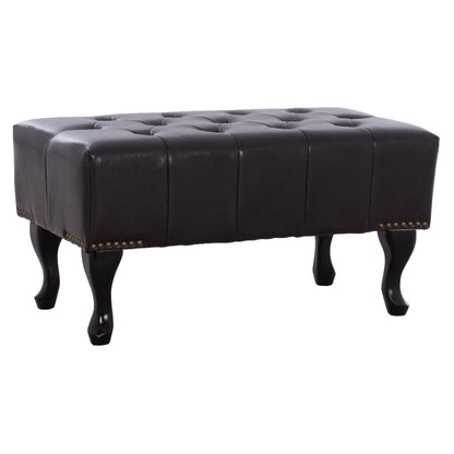 Piano Stool T.chesterfield Emma Hm226.01 Pu Dark Brown 80x44x39hcm