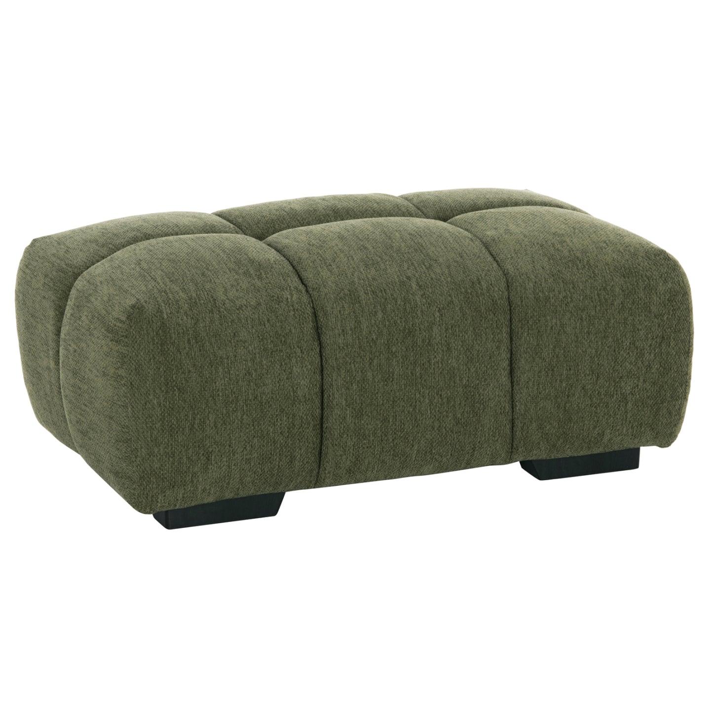 Foot Stool Coven Hm3342.04 Green Fabric 100x65x37hcm.