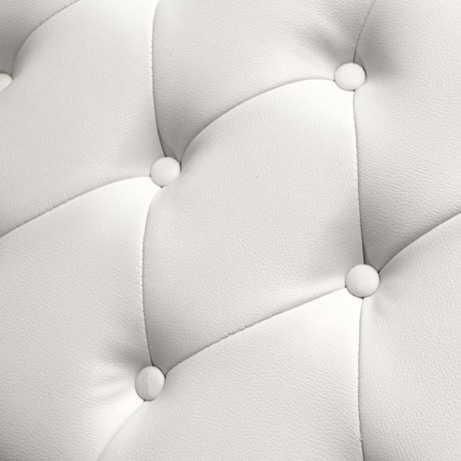 Piano Stool T.chesterfield Emma Hm226.02 Pu White-black Legs 80x44x39hcm