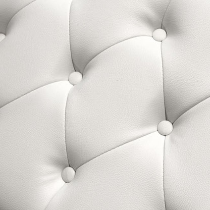 Piano Stool T.chesterfield Emma Hm226.02 Pu White-black Legs 80x44x39hcm