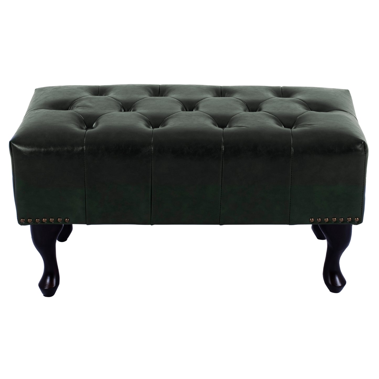Piano Stool T.chesterfield Emma Hm226.08 Pu Cypress Green-black Legs 80x45x39hcm