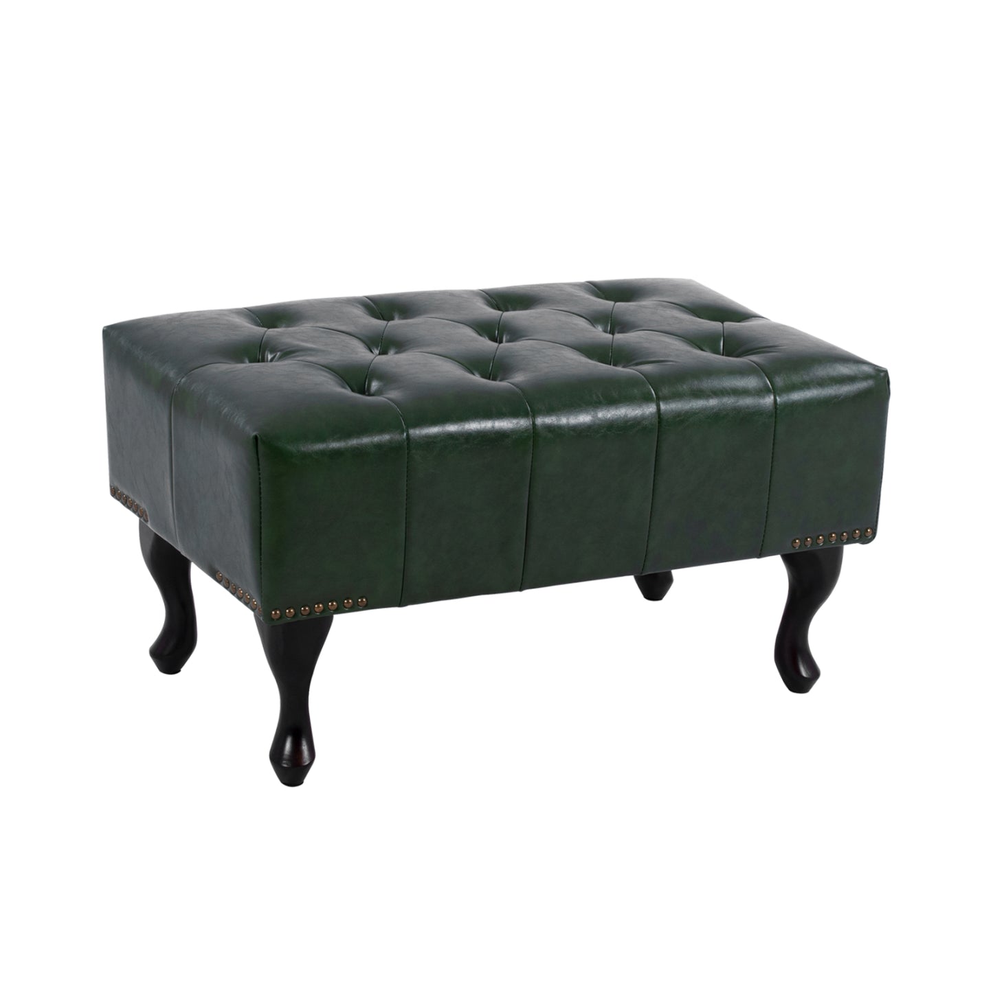 Piano Stool T.chesterfield Emma Hm226.08 Pu Cypress Green-black Legs 80x45x39hcm
