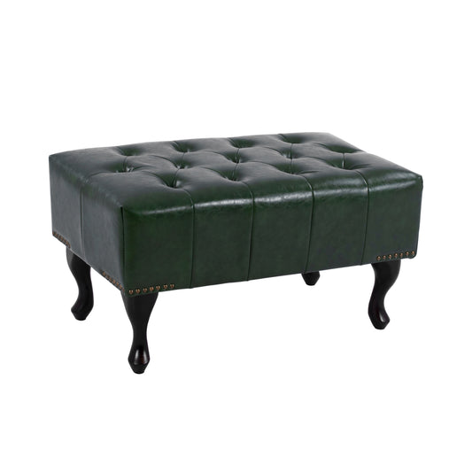 Piano Stool T.chesterfield Emma Hm226.08 Pu Cypress Green-black Legs 80x45x39hcm