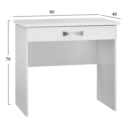 Vanity Hm313.05 With One Drawer In White 80x40x76 Cm.