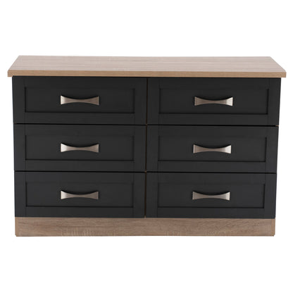 Bedroom Dresser -drawer Hm317.04 With 6 Drawers Sonama-grey 120x40x76cm