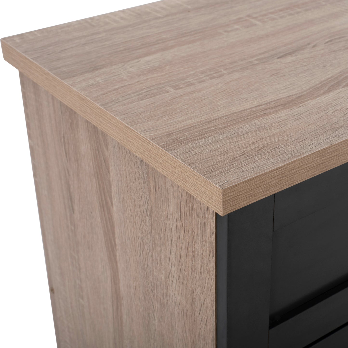 Bedroom Dresser -drawer Hm317.04 With 6 Drawers Sonama-grey 120x40x76cm