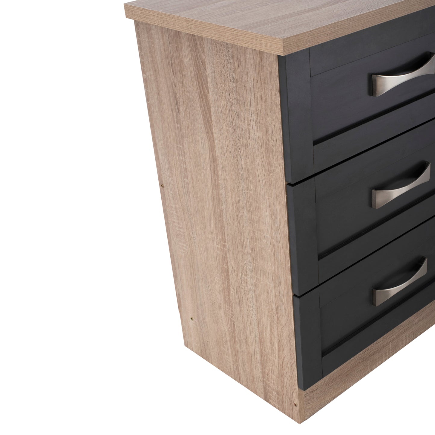 Bedroom Dresser -drawer Hm317.04 With 6 Drawers Sonama-grey 120x40x76cm