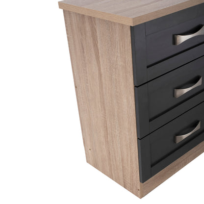 Bedroom Dresser -drawer Hm317.04 With 6 Drawers Sonama-grey 120x40x76cm