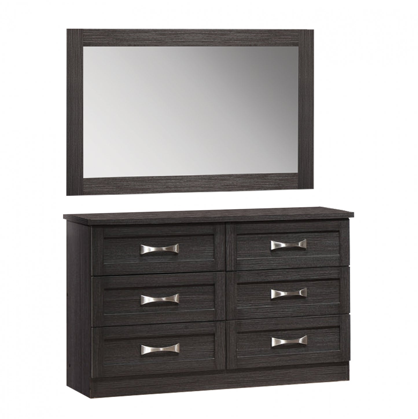 Bedroom Toilet -drawer With Mirror Zebrano Hm10172.01 120x40x76 Cm.