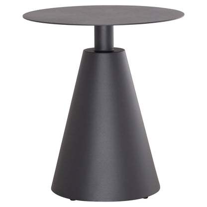Outdoor Round Side Table Sera Hm6270.01 Aluminum In Grey Φ50x56hcm.