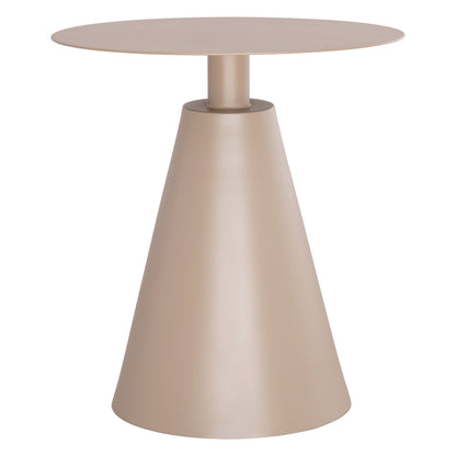 Outdoor Round Side Table Sera Hm6270.03 Aluminum In Cappuccino Color Φ50x56hcm.