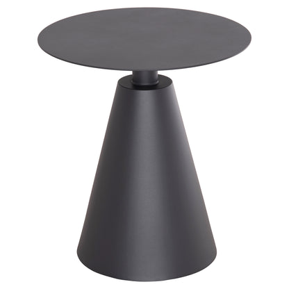 Outdoor Round Side Table Sera Hm6270.01 Aluminum In Grey Φ50x56hcm.
