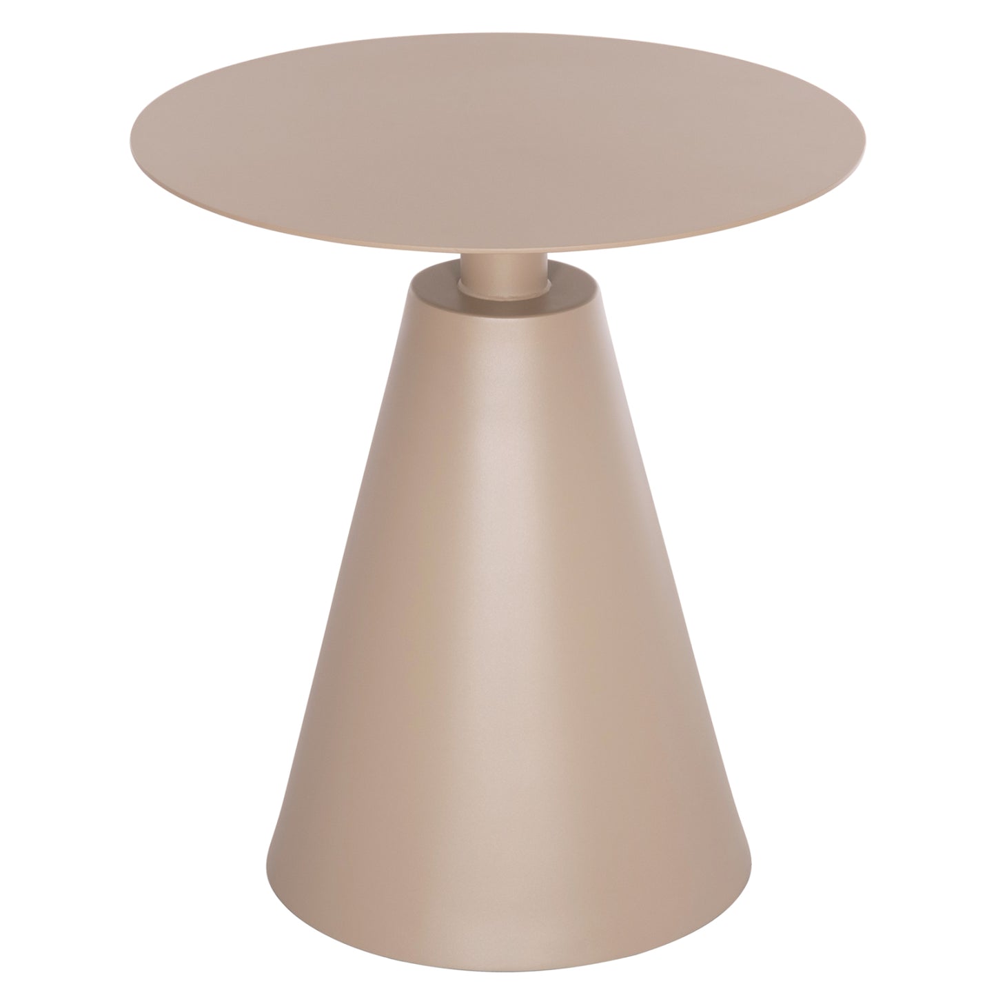 Outdoor Round Side Table Sera Hm6270.03 Aluminum In Cappuccino Color Φ50x56hcm.