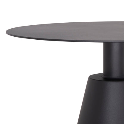Outdoor Round Side Table Sera Hm6270.01 Aluminum In Grey Φ50x56hcm.