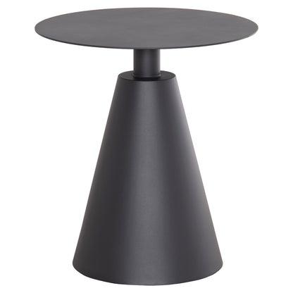 Outdoor Round Side Table Sera Hm6270.01 Aluminum In Grey Φ50x56hcm.