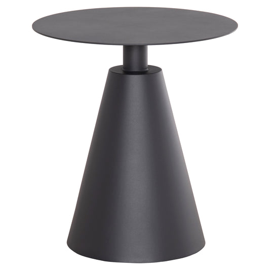 Outdoor Round Side Table Sera Hm6270.01 Aluminum In Grey Φ50x56hcm.