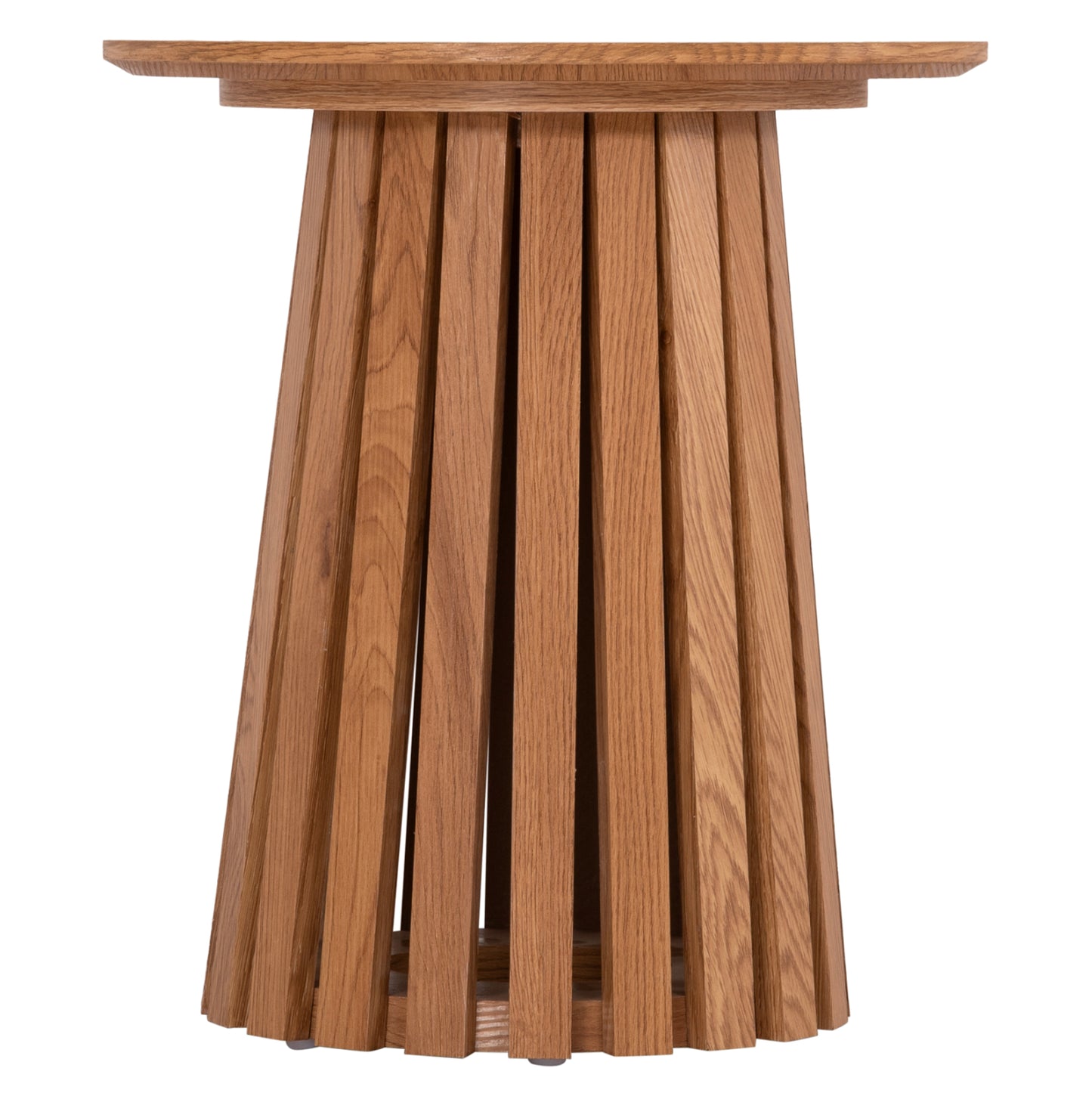 Side Table Talbert Hm18025 Mdf In Natural Wood Color Φ45x50,5hcm.