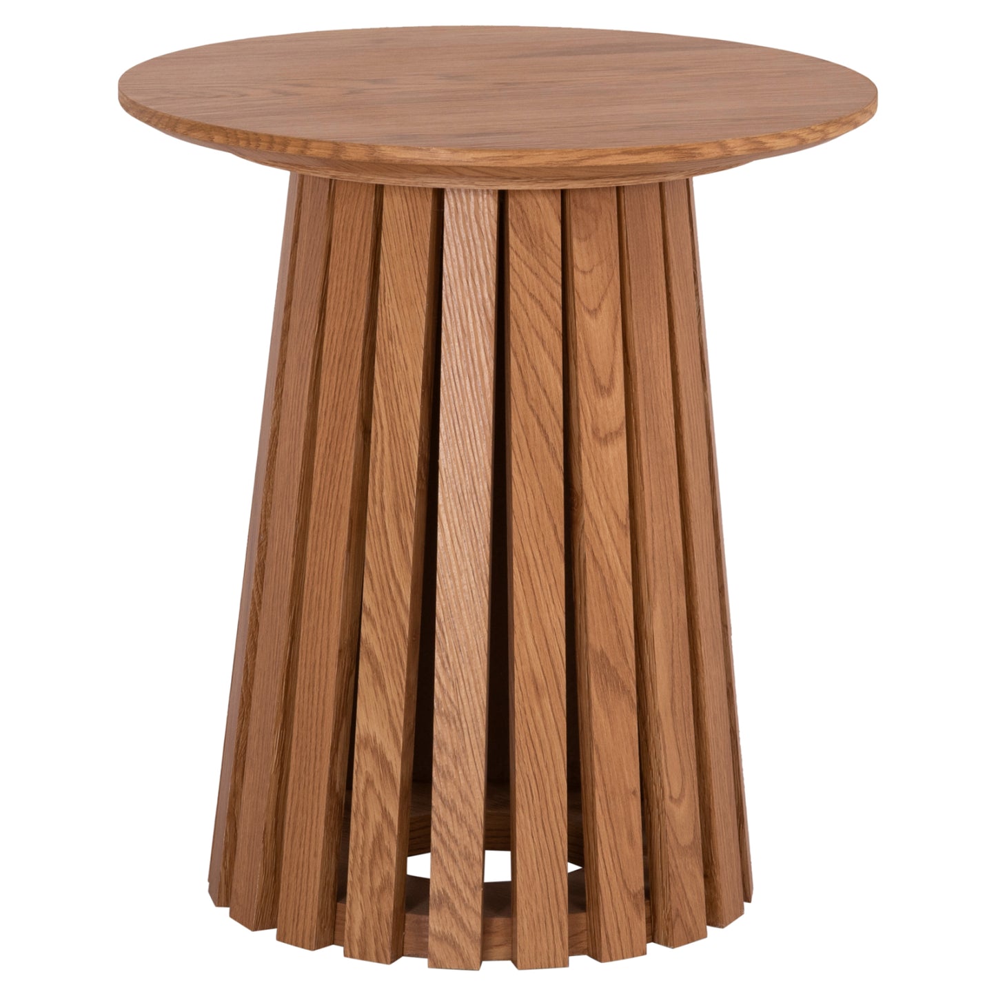 Side Table Talbert Hm18025 Mdf In Natural Wood Color Φ45x50,5hcm.