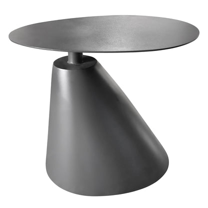 Outdoor Side Table Ermey Hm6643.01 Aluminum In Charcoal 60x48x55hcm.