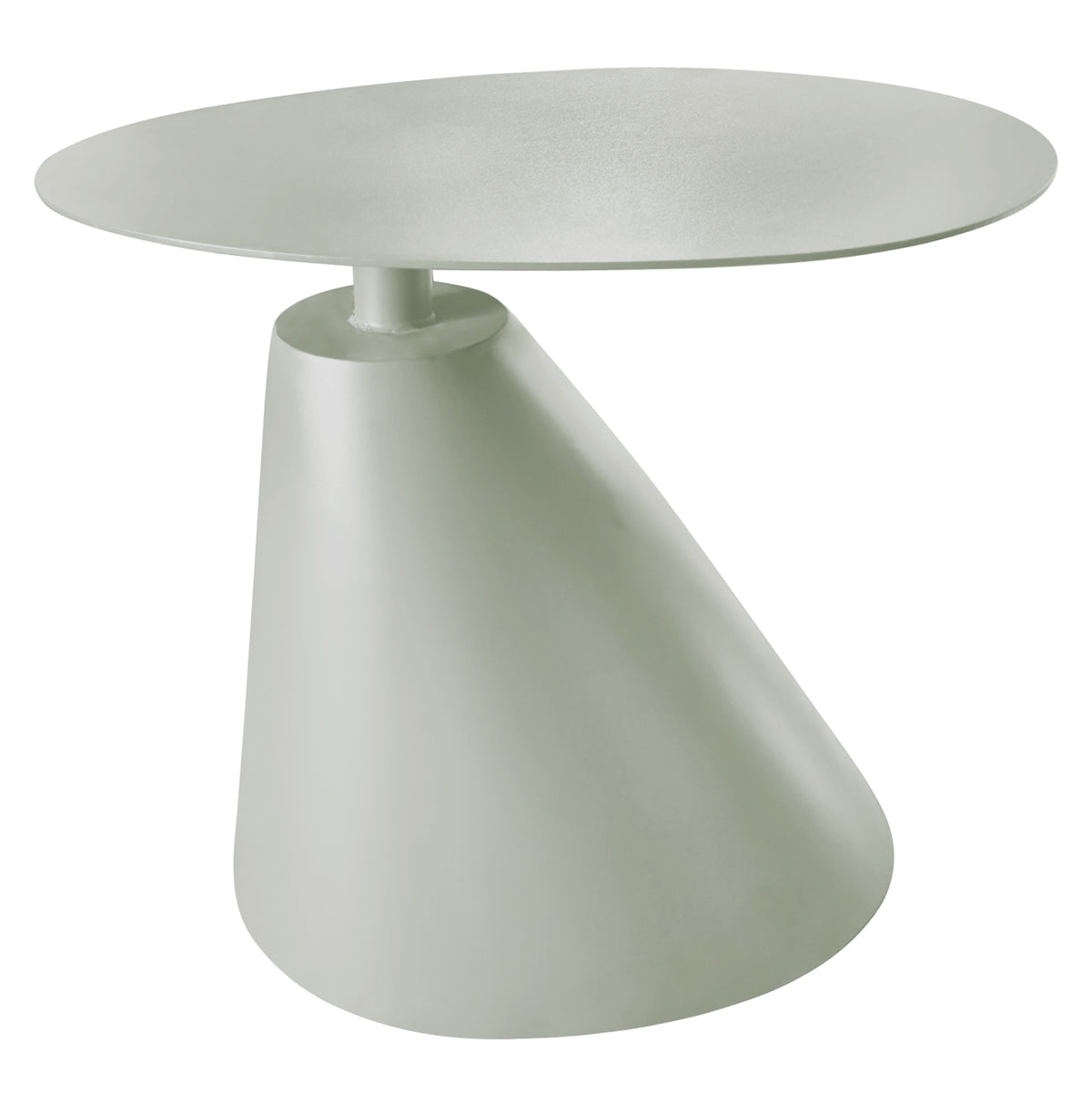 Outdoor Side Table Ermey Hm6643.07 Aluminum In Olive Green 60x48x55hcm.